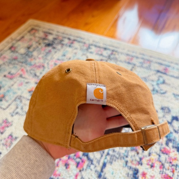 ’47 Brand Pittsburgh Penguins Carhartt Clean Up Hat Brown Duck Cloth - Picture 2 of 5